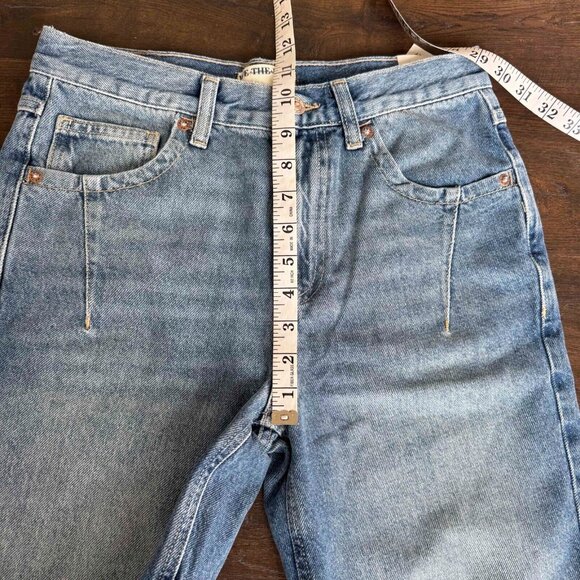Free People We The Free Ghost Town Denim Shorts 100% Cotton Blue‎ Size 27 - Picture 12 of 14